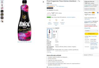 Pinol Fragancias Finas 828ml por $18 | Oferta Amazon