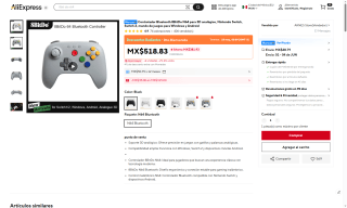 Control 8BitDo N64 Bluetooth por $600 | AliExpress