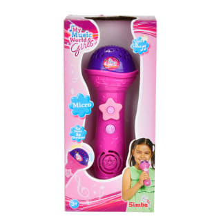 Simba My Music World Girls - Micrófono Luminoso con Efectos de Luz por 5.99€