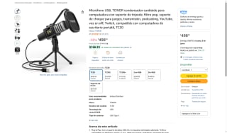 Micrófono USB TONOR TC30 por $499 | Oferta Amazon