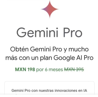 Google AI Pro por $198 al Mes durante 6 Meses