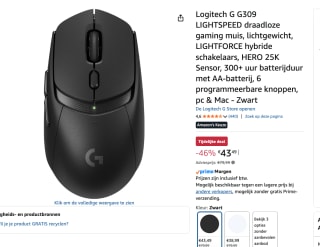 Logitech G G309 muis voor €43,49 bij Amazon