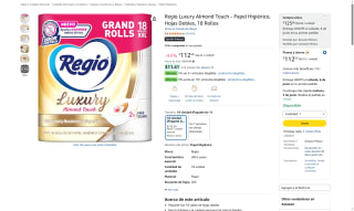 Papel Higiénico Regio 18 Rollos por $113 | Oferta Amazon