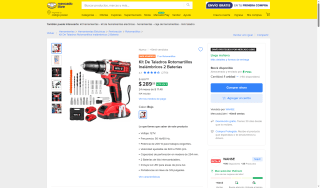 Kit Taladro Rotomartillo WANSE 200W por $289 | Ahorro Mercado Libre