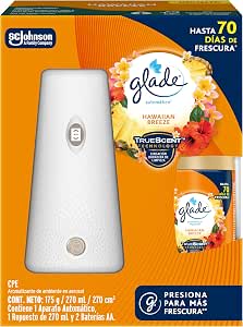 Glade Aromatizante Automático Hawaiian Breeze por $140 en Amazon