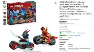 LEGO NINJAGO Kai's Motorrace Bouwpakket 71838 voor €5,99 bij Amazon