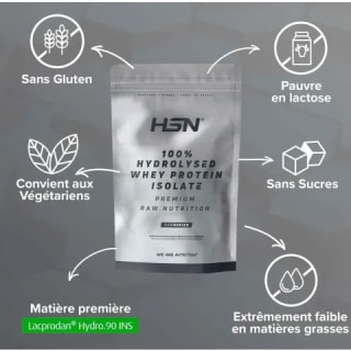 Raw Series 100% Isolat de protéine de lactosérum hydrolysé 2 kg pour 16,89€ chez HSN