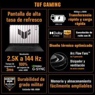 Portátil Gaming ASUS TUF Gaming A18 FA808UP-S8073 por 1.349,10€ en El Corte Inglés
