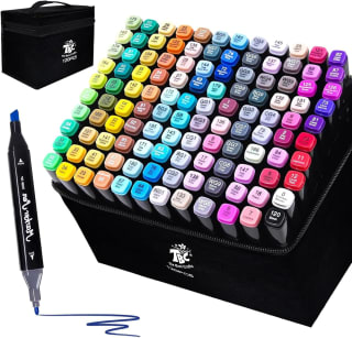 TBC The Best Crafts Dual-Tip Alcohol Markers (120 Colors) for £7.48 at Amazon