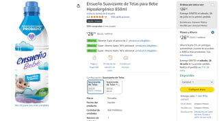 Ensueño Hipoalergénico 850ml por $17 | Oferta Amazon