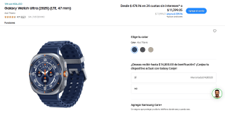 Smartwatch Samsung Galaxy Watch Ultra por $5,706