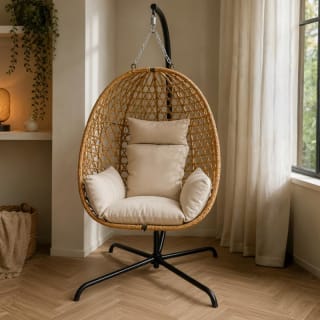 Hangstoel met standaard - bruin voor €79,95 bij Action