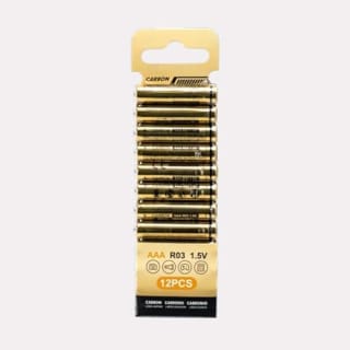 Blendend R03 (AAA) koolstof-zinkbatterijen 12 stuks voor €1,12 bij Amazon