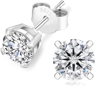 Aretes de Moissanita Cultivada 925 por $534 | Oferta Amazon