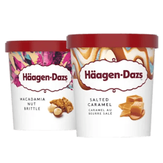 Alle Häagen-Dazs ijsbekers 1+1 gratis bij PLUS