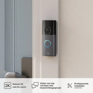 Ring videodeurbel bedraad grijs voor €49,99 bij Karwei