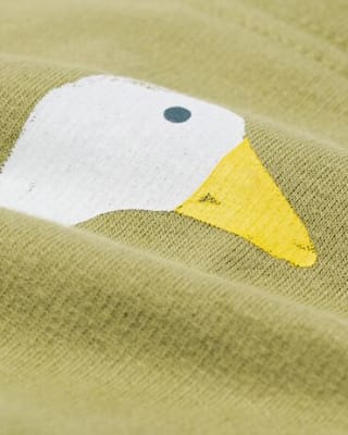 babykledingset comfort fit sweatstof dieren groen voor €12,99 bij Hema