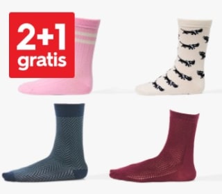 2+1 gratis op sokken bij HEMA