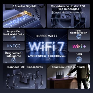 Tenda RE3L Wi-Fi 7 BE3600 por 39,69€ en Amazon