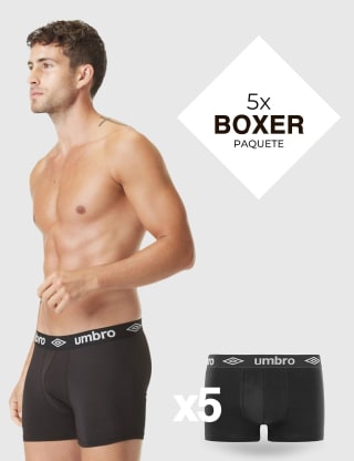Umbro Calzoncillos boxer 100% algodón (pack de 5) por 13,93€ en Amazon