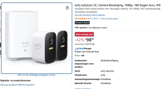 Eufy 2C draadloze bewakingscamera´s voor €98,99 bij Amazon
