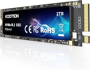 Kootion 2 To SSD NVMe (PCIe 4.0) pour 162€ chez Amazon