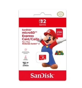 Carte mémoire micro SD express 256 Go Switch 2 SANDISK à 59,99€