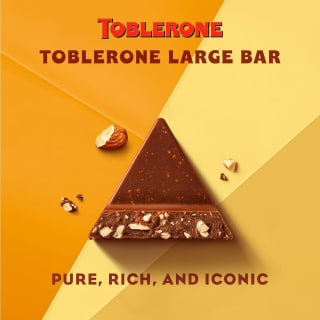Toblerone Milk Chocolate Bar with Honey & Almond Nougat 750 g for £6.10 at Amazon