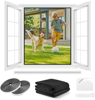 Mosquitera para ventana berssen (170 x 180 cm, 2 uds) por 5,98€ en Amazon