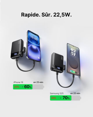 INIU 20.000 mAh powerbank (22,5 W) voor €25,54 bij Amazon