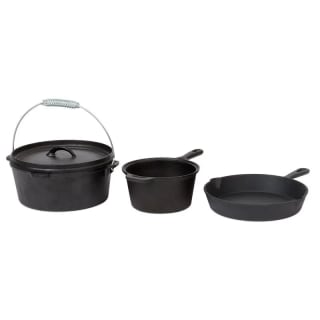 Gietijzeren pannenset 3-delig voor €49 bij de Action
