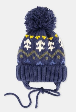 Gorro Jacquard rombo grande de bebé por 4.79€.