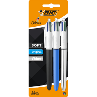 BIC 4 Couleurs Stylo-Bille Mixte x3 à 2,69€ chez Leclerc