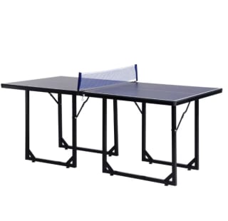 HOMCOM mesa de ping-pong plegable con red 182x91x76 cm azul por 109,34€