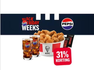 Pepsi lava bites bucket voor €14 bij KFC