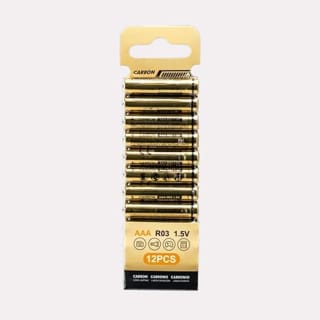 Blendend R03 (AAA) koolstof-zinkbatterijen 12 stuks voor €1,12 bij Amazon