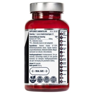 Puur Berberine 500 mg voor €8,99 bij Lucovitaal