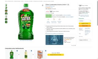 Detergente Líquido Citrex Limón 1.2L por $39 | Oferta Amazon