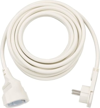 Brennenstuhl verlengkabel 5m platte haakse veiligheidsstekker voor €5,03 bij Amazon