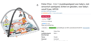 Fisher-Price - 3-in-1 muziekspeelgoed voor €19,99 bij Amazon