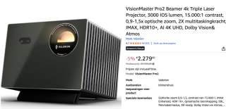 VisionMaster Pro2 Valerion – 4K Triple Laser Projector, HDR10+, Dolby Vision & Atmos