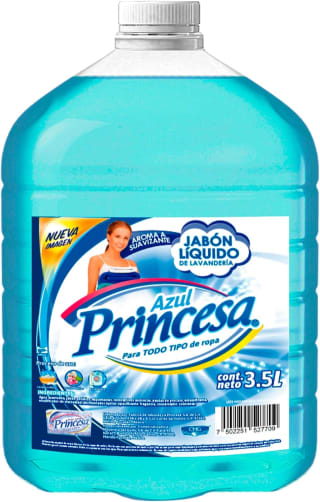 Jabón de lavandería líquido Princesa 3.5 L por $99 en Amazon