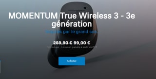 Ecouteurs HUAWEI FreeClip Noir à 99€
