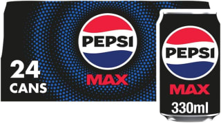 Pepsi Max Cola 330ml (24 pack) for £7.89 at Amazon