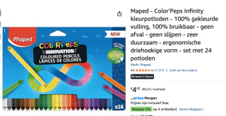 Maped - Color'Peps Infinity kleurpotloden voor €4,03 bij Amazon