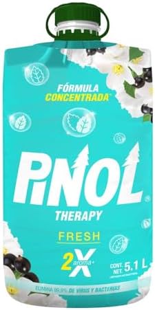 Pinol Limpiador Multiusos Aromas Therapy Fresh 5.1L por $93 en Amazon