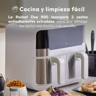 MasterPro Rocket Duo 900 freidora de aire 9 L, 2400W por 50.82€ en Miravia