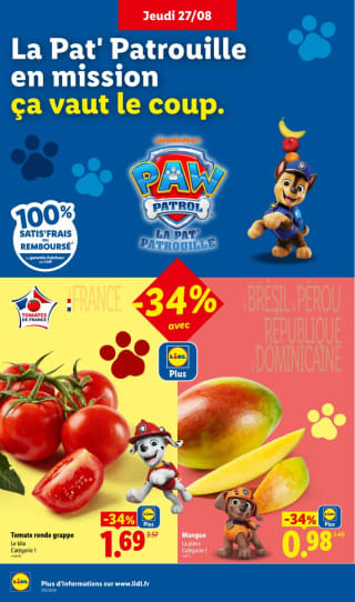 Tomate grappe pour 1,69€ chez Lidl