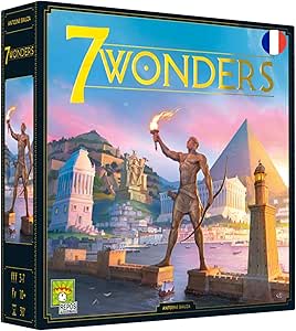 7 Wonders Jeu De Base - Édition Française Asmodee, Stratégie Mythique Primée As D'Or Pour 3-7 Joueurs !