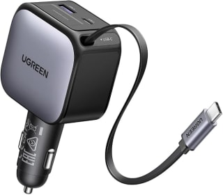 UGREEN 3 en 1 Cargador para Auto 60W con Cable Retráctil por $351 en Amazon